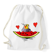 PRINTFASHION Parrot 1 - Sportzsák, Tornazsák - Fehér tornazsák