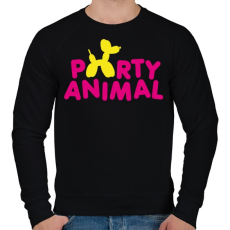 PRINTFASHION Partiállat - Férfi pulóver - Fekete