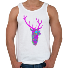 PRINTFASHION Party deer - Férfi atléta - Fehér