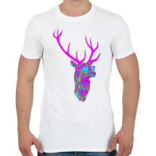 PRINTFASHION Party deer - Férfi póló - Fehér férfi póló