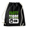 PRINTFASHION Party Mode ON - Sportzsák, Tornazsák - Fekete