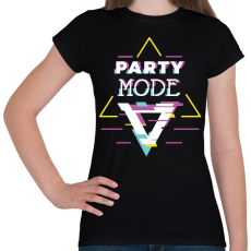 PRINTFASHION Party mood - Női póló - Fekete