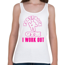 PRINTFASHION party-rock-gym - Női atléta - Fehér női trikó