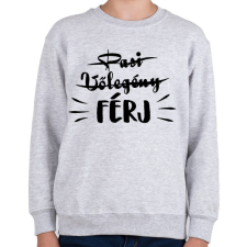 PRINTFASHION Pasi - Vőlegény ->FÉRJ - Gyerek pulóver - Sport szürke gyerek pulóver, kardigán