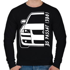 PRINTFASHION Passat B5 3BG - Férfi pulóver - Fekete férfi pulóver, kardigán