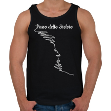 PRINTFASHION Passo dello Stelvio - Férfi atléta - Fekete atléta, trikó