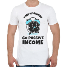 PRINTFASHION PASSZÍV JÖVEDELEM - Férfi póló - Fehér