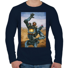 PRINTFASHION Pathfinder - Apex Legends - Férfi hosszú ujjú póló - Sötétkék