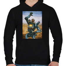 PRINTFASHION Pathfinder - Apex Legends - Férfi kapucnis pulóver - Fekete férfi pulóver, kardigán