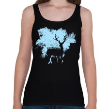 PRINTFASHION Patrónus - Női atléta - Fekete női trikó