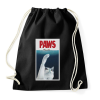PRINTFASHION PAWS cápa cica - Sportzsák, Tornazsák - Fekete