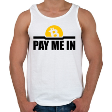 PRINTFASHION Pay-me-in - Férfi atléta - Fehér