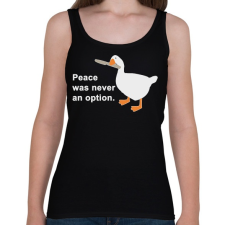 PRINTFASHION Peace was - Női atléta - Fekete női trikó