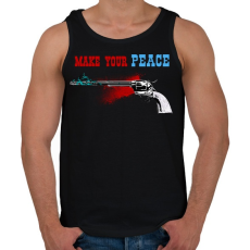 PRINTFASHION PEACEMAKER - Férfi atléta - Fekete