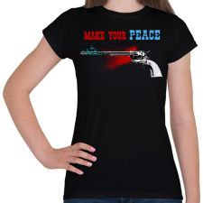 PRINTFASHION PEACEMAKER - Női póló - Fekete női póló