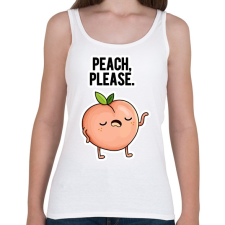 PRINTFASHION Peach Please - Női atléta - Fehér női trikó