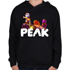 PRINTFASHION Peak - Gyerek kapucnis pulóver - Fekete