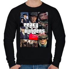 PRINTFASHION Peaky Blinders - Férfi pulóver - Fekete