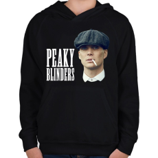 PRINTFASHION Peaky Blinders - Gyerek kapucnis pulóver - Fekete