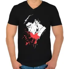 PRINTFASHION Peaky Blinders spoiler - Férfi V-nyakú póló - Fekete férfi póló