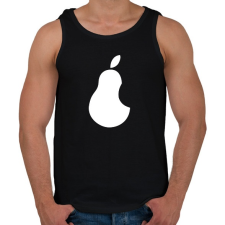 PRINTFASHION Pear White - Férfi atléta - Fekete atléta, trikó