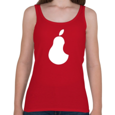 PRINTFASHION Pear White - Női atléta - Cseresznyepiros