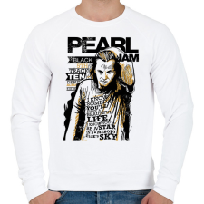 PRINTFASHION Pearl Jam - Férfi pulóver - Fehér férfi pulóver, kardigán