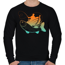 PRINTFASHION pecás - Férfi pulóver - Fekete férfi pulóver, kardigán