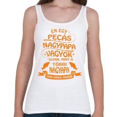 PRINTFASHION Pecás nagypapa vagyok - Női atléta - Fehér