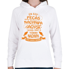 PRINTFASHION Pecás nagypapa vagyok - Női kapucnis pulóver - Fehér női pulóver, kardigán