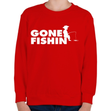 PRINTFASHION Pecázni mentem - Gyerek pulóver - Piros