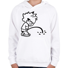 PRINTFASHION pee boy - Gyerek kapucnis pulóver - Fehér gyerek pulóver, kardigán