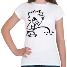 PRINTFASHION pee boy - Női póló - Fehér női póló