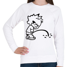 PRINTFASHION pee boy - Női pulóver - Fehér női pulóver, kardigán