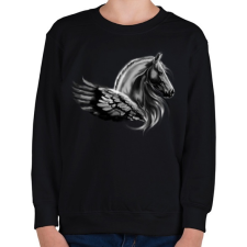 PRINTFASHION pegazus - Gyerek pulóver - Fekete gyerek pulóver, kardigán