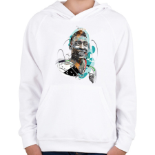 PRINTFASHION Pelé - Gyerek kapucnis pulóver - Fehér gyerek pulóver, kardigán