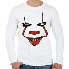 PRINTFASHION Penny Wise - Férfi hosszú ujjú póló - Fehér férfi póló