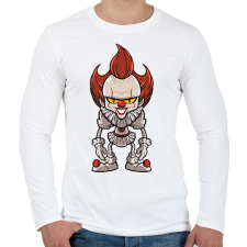 PRINTFASHION Penny Wise - Férfi hosszú ujjú póló - Fehér férfi póló