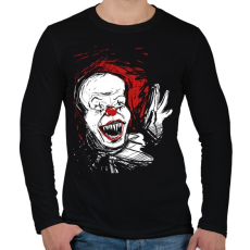 PRINTFASHION Penny Wise - Férfi hosszú ujjú póló - Fekete