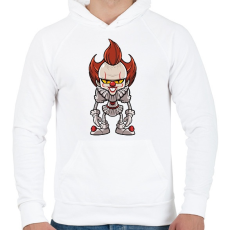 PRINTFASHION Penny Wise - Férfi kapucnis pulóver - Fehér