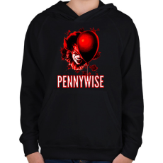 PRINTFASHION PENNYWISE 3 - Gyerek kapucnis pulóver - Fekete