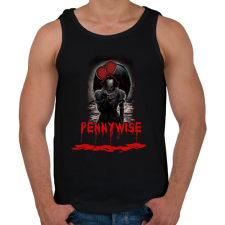 PRINTFASHION pennywise-bloody - Férfi atléta - Fekete atléta, trikó