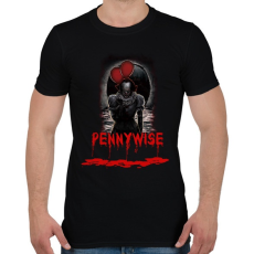 PRINTFASHION pennywise-bloody - Férfi póló - Fekete