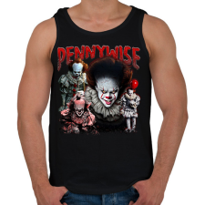 PRINTFASHION Pennywise - Férfi atléta - Fekete atléta, trikó