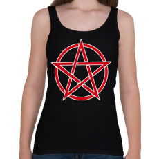 PRINTFASHION pentagram - Női atléta - Fekete