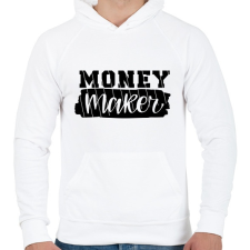 PRINTFASHION Pénzes páros - pénz kereső - Férfi kapucnis pulóver - Fehér női pulóver, kardigán