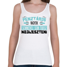 PRINTFASHION Pénztáros vagyok - Női atléta - Fehér