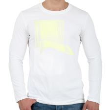 PRINTFASHION Pénzzel teli zseb - Férfi hosszú ujjú póló - Fehér férfi póló