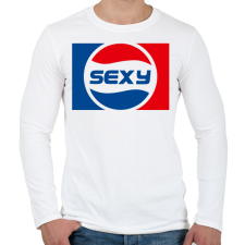 PRINTFASHION pepsi sexy 1 - Férfi hosszú ujjú póló - Fehér férfi póló