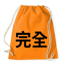 PRINTFASHION Perfect japan black - Sportzsák, Tornazsák - Narancssárga tornazsák